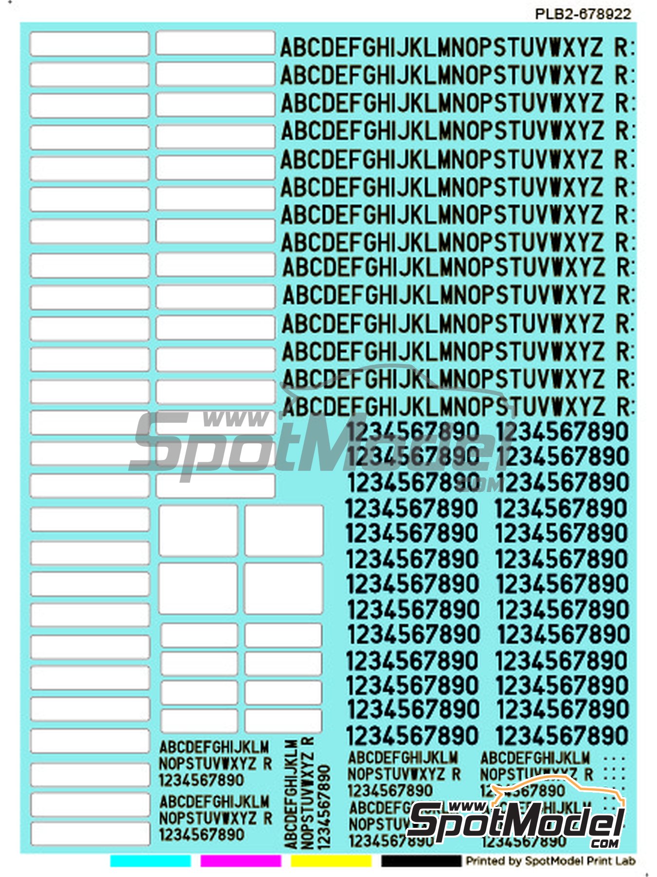 Print Lab Decals PLB2678922 Decals 1/18 scale Spanish License